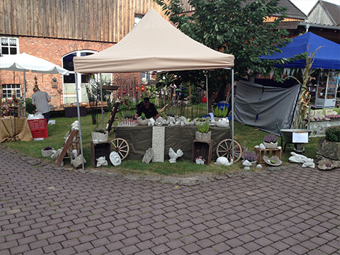 Verkaufsstand der Beton-Scheune